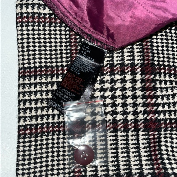 Topshop Plaid Work Pants - High Waisted - Picture 5 of 5